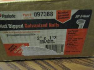 lot 233 image: Pro strip nails (almost full) box 30 head 2x113