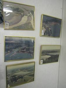 lot 298 image: Lot of 6 framed landscape and floral artwork