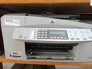 lot 53 image: HP office jet 6301 Xi all in one printer no cable plus cheeks collection model printer 220 check scanning monitor