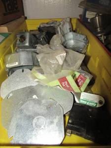 lot 60 image: Lot of outdoor steel outlet covers