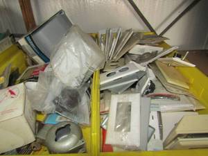 lot 62 image: Metal waterproof code keeper cover numerous sockets, light switches covers, doorknob covers