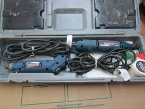 lot 68 image: Ryobi DC500 detail corner plus dremel in case
