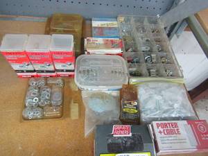 lot 92 image: Generous lot of screws, nails, washers,etc.