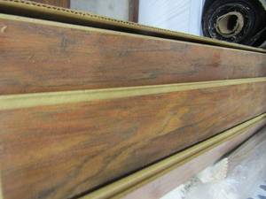 lot 99 image: Allen Roth flooring wood slats plus trim