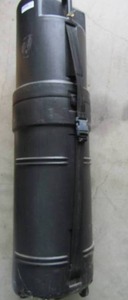 lot 107 image: Sports carrier golf co. plastic locking golf caddy 50 tall on wheels with keys
