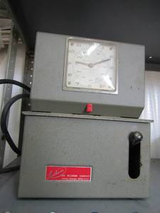 lot 125 image: Latham time card punch inout machine