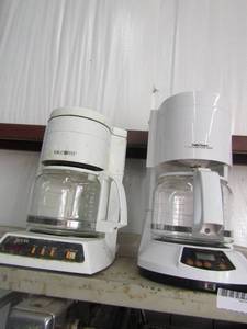 lot 117 image: Mr Coffee and betty Crocker coffee makers