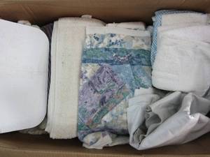 lot 148 image: Box of towels and face cloths