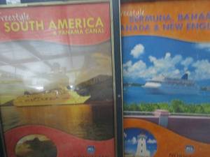 lot 418 image: CRUISE LINE ART  QTY 2  39 X 28