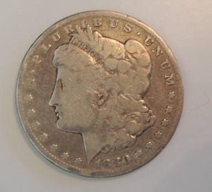 lot 25 image: 1880 S   MORGAN SILVER DOLLAR