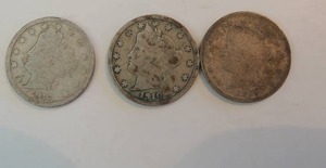 lot 28 image: V NICKLES  1910 X 2,   1912