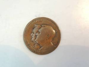 lot 31 image: 1936 TEXAS CENTENNIAL LUCKY COIN - ROOSEVELT,  & ELEPHANT