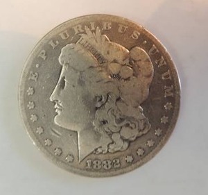 lot 38 image: 1882 S MORGAN SILVER DOLLAR