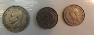 lot 56 image: 1948 Georgius VI- Great Britain 2 shillings 1948 1 shillings x 2