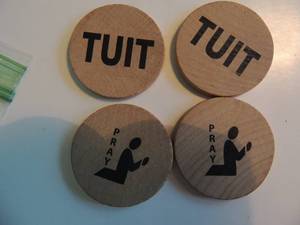 lot 129 image: Round TUIT X4