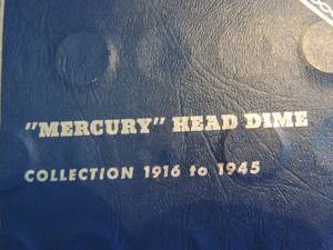 lot 148 image: Mercury Head Dime Collection 1916-1945. Contains 45 dimes
