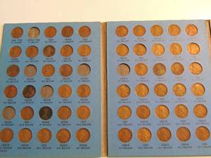 lot 150 image: Lincoln Head Cent Collection I. 1909-1940 Contains 82 coins. Missing 7 of set