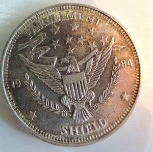 lot 154 image: One Troy ounce .999 silver  31.1 GMS