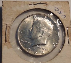 lot 169 image: Kennedy Half dollar 1964 UNC