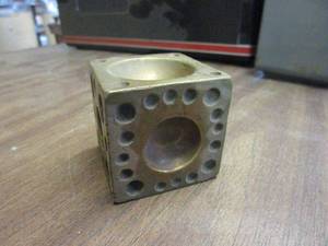 lot 92 image: BRASS CUBE