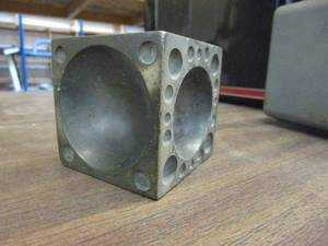 lot 93 image: BRASS CUBE
