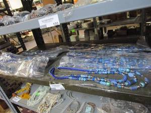 lot 103 image: LOT OF HANDMADE BEADED NECKLACES NEW IN PACKAGING. BEADING FROM INDIA