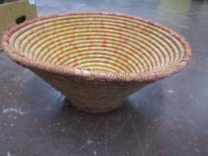 lot 130 image: HAND WOVEN BASKET&nbsp
