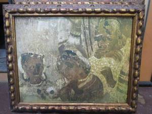 lot 150 image: FRAMED ARTWORK OF FAMILY