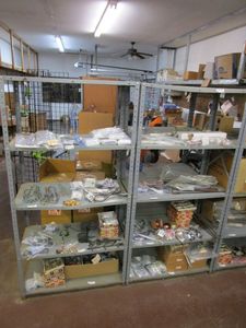 lot 17 image: 3 SHLEVING UNITS, CONTENTS NOT INCLUDED.&nbsp