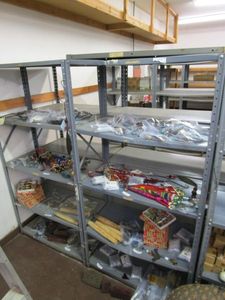 lot 33 image: 4 SHLEVING UNITS, CONTENTS NOT INCLUDED