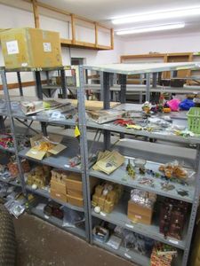 lot 34 image: 4 SHELVING UNITS, CONTENTS NOT INCLUDED
