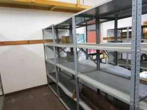 lot 23 image: 3 SHELVING UNITS, CONTENTS NOT INCLUDED