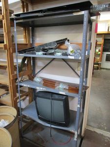 lot 27 image: ONE SHELVING UNIT, CONTENTS INCLUDED