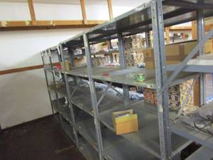 lot 203 image: 3 SHELVING UNITS, CONTENTS NOT INCLUDED.&nbsp