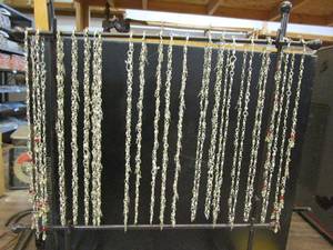 lot 183 image: LOT OF HAND MADE NECKLACE CHAINS, NECKLANCE STAND NOT INCLUDED.&nbsp
