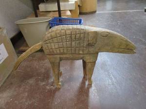 lot 251 image: WOOD CARVED ANIMAL