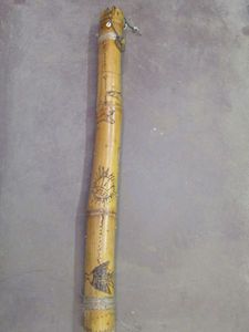 lot 254 image: LARGE BAMBOO RAIN STICK