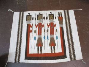 lot 246 image: NATIVE AMERICAN HAND WOVEN ART WORK