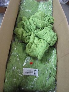 lot 301 image: LOT OF BOHO STYLE GREEN SCARVES. SOME NEW IN PACKAGING. SEE PICS.&nbsp