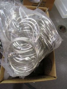 lot 303 image: LARGE LOT OF METAL RINGS.. DIFFERENT SIZES.&nbsp