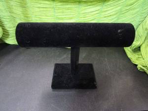 lot 394 image: BLACK VELVET BRACELET DISPLAY STAND