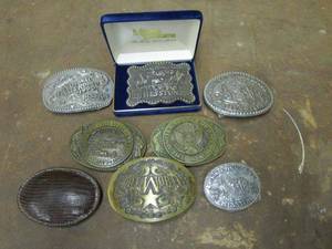 lot 94 image: VARIOUS BELT BUCKLES, MONTANA SILVERSMITHS, SOLID BRONZE, TONY LAMA COLLECTION, LIMITED EDITION