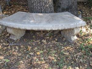 lot 192 image: OUTDOOR CEMENT BENCH