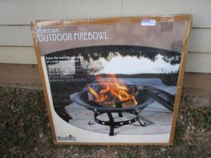 lot 262 image: PORCELAIN OUTDOOR FIREBOWL, UNUSED