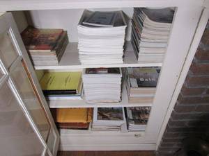 lot 230 image: ALL CONTENTS IN CABINET LEFT OF FIREPLACE