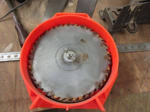 lot 280 image: VINTAGE CRAFTSMAN KROMEDGE MASTER COMBINATION SAW BLADES IN STORAGE CASE