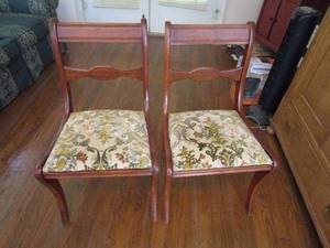 lot 154 image: ANTIQUE DINING CHAIRS, MATCHES LOTS 157, 169, 175