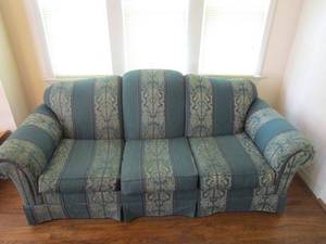 lot 163 image: SKIRTED SOFA