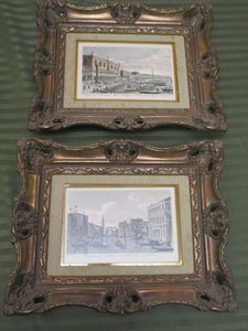 lot 297 image: ANTIQUE FRAME AND PRINTS