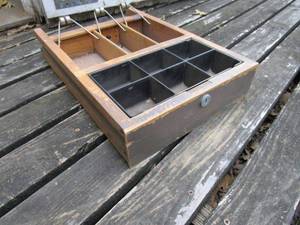 lot 435 image: 1920s INDIANA CASH DRAWER CO. CASH DRAWER, SERIAL NO. 134627
